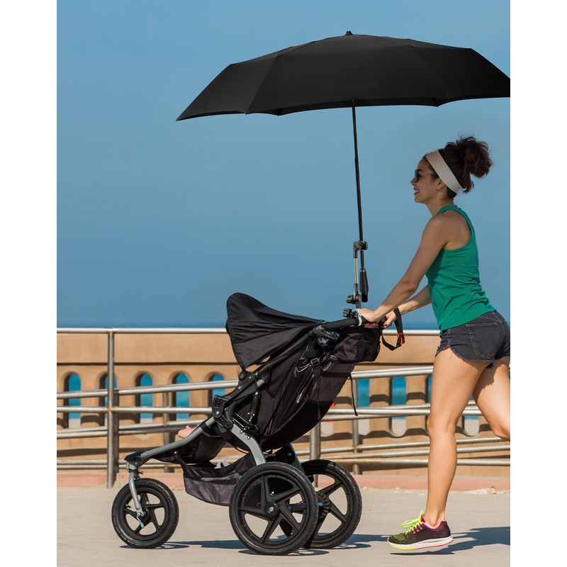 OATSBASF Umbrella Mount for Stroller, Adjustable Angle Golf Push Cart