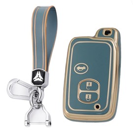 [KUNIO] Toyota Exclusive Key Case, Key Holder, Luxury Gift, For Toyota Majesta, Mark X, Camry, SAI, Prius, PHV, Prius Alpha, Fielder, Avensis, Aqua, ZN6, Land Cruiser, Key Cover, Waterproof, New