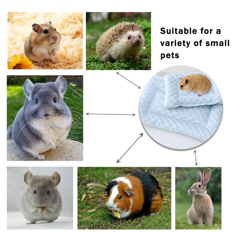FOSDICK 2PCS Rabbit Cooling Pad, 32x21cm Hamster Cooling Pad Summer