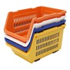 4 Pcs Stackable Storage Baskets, Compact Rolling Storage Baskets Set,