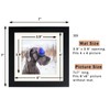 Black 6x6 Picture Frames Set of 2 Display Pictures 4x4