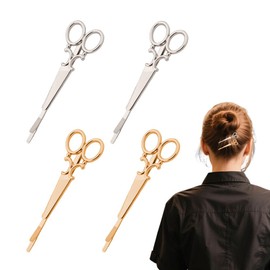 Hair Stylist Gifts for Women Scissor Hair Clips for Hairdresser Birthday Gifts for Hairstylist Appreciation Gifts for Hairdresser Gifts for Women Thank You Gifts for Cosmetologist Hair Pins 2PCS