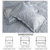 Cmfshape Oversize King Bedspread 120"x120",3 Piece California King Quilt,Lightweight Silver