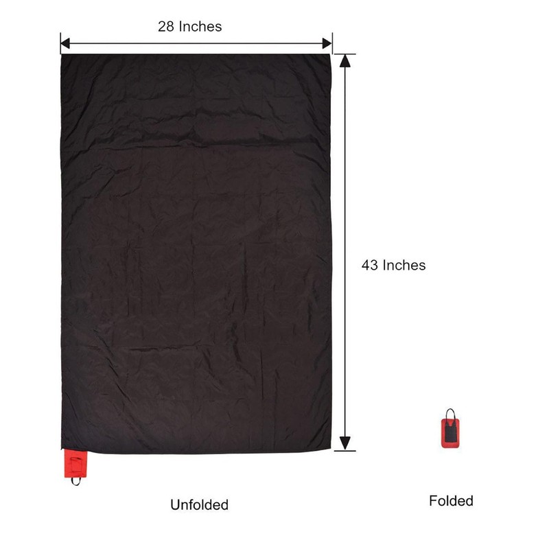 2Pcs Mini Pocket Picnic Blanket, 70×110cm Lightweight Pocket Camping Tarp,