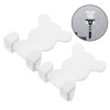 Operitacx 2Pcs Shaving Stand and Brush Holder Wall Mounted Shaving