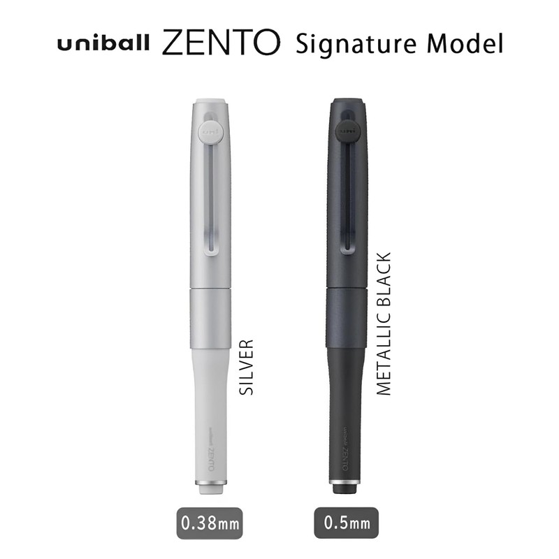 Ballpoint Pen Uni-Ball One zento 0 38mm Signature Silva