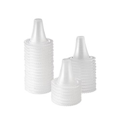 CHENGYOUDE 100 Stück Ohrstöpsel für Ohrthermometer Braun – Ersatzkappen zum Schutz der Linse des Filters der Sonde, kompatibel mit verschiedenen Typen