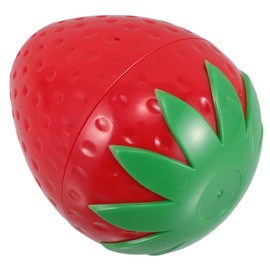 FRCOLOR 30g Refillable Strawberry Shaped Cosmetic Cream Jar Portable Travel Container for Skincare and Lotions Leakproof Design for Travel Essentials