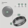 Vent Systems 8" Metal Tee Cap. Galvanized Steel End Cap.