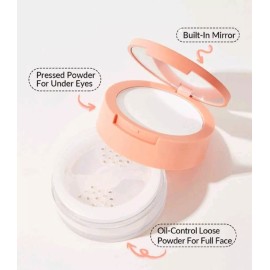 Sheglam Polvo Fijador Traslucido Dúo Sheglam Insta-ready Blanco