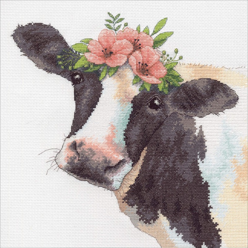 SIMPLICITY CREATIVE CORP Cross Stitch, Sweet Cow (14 Count)