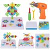 Creative Mosaic Drill Set, Drilling Toy with Screwdriver Tool, Trendy