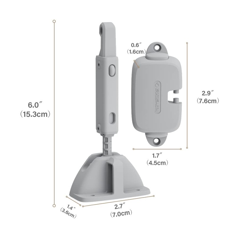EUDEMON 1 Pack Childproof Window Restrictor for Aluminum, Wooden, Metal