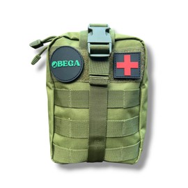 OBEGA 250 Pieces Survival First Aid Kit Emergency, for Outdoor Activities, Camping, Hiking, Fishing, Hunting, Military-Style Kit, Trauma Bag, Adventure Essentials