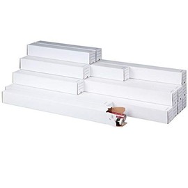 Plan Box Square White 500x75mm Square Mailing Sleeve Archiving Plans Pack of 20