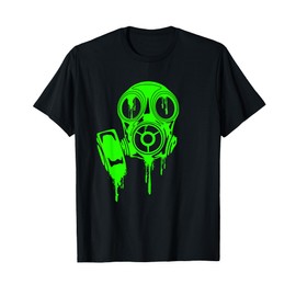 Poison Green Gas Mask / Gift For Man Woman Kids Nerds Geeks T-Shirt