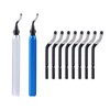 2 Pcs Deburring Tool +10 Pcs BS1010 High Speed Steel