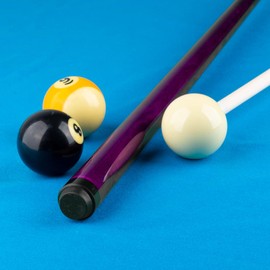 Junior IPJRC Cue 44in with Attached Ball - Purple