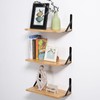 AZSKY Floating Shelves Book Shelfs for Wall Set of 3,