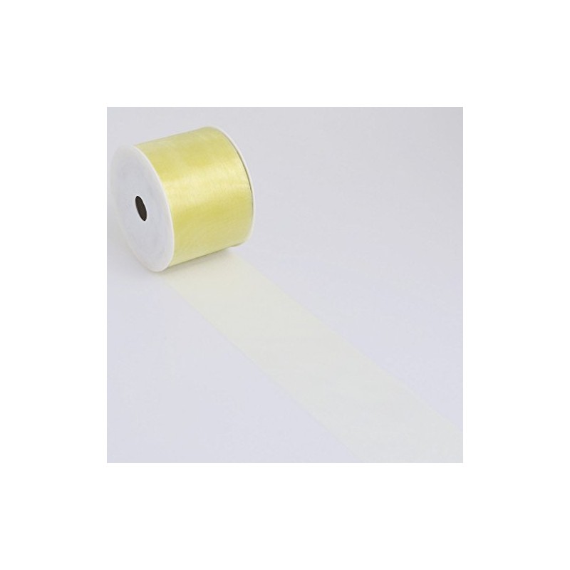 Organza Citrus 69 mm Roll 25 Metres 40009 003 cut