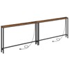 HOOBRO 2 Pack 5.9" Narrow Console Sofa Table with Power