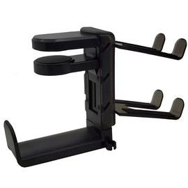 2-in-1 Headphone and Controller Holder for Gaming Desks – Rotating Headset Hook with Adjustable Desk Clamp for Organized Setup