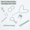 8PCS 4-Inch Silicone Cable Ties, Bendable Rubber Twist Ties, Reusable