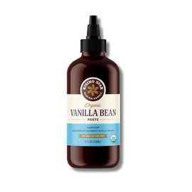 Rising Star Organic Vanilla Bean Paste, 8 oz (1 Ct) – Organic Madagascar Bourbon Bean Paste for Baking & Desserts, Non-GMO, Vegan, Gluten-Free, Kosher, Easy Squeeze Bottle