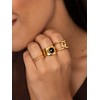 SINGULARU - My Onyx Ring - Solid Brass Ring with