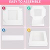 KGVZPT 10 Packs Pie Boxes with Window,10x10x2.5 Inches White Cookie