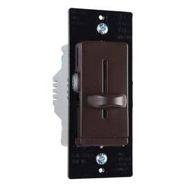 Legrand Pass & Seymour LS450 450W LS Series Non-Preset Dimmer Light Switch for Dimmable LED and CFL Bulbs, Single Pole, Brown (1 Count)