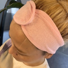 Convenient snapping shower massage makeup face wash band 1P Pink 5ea