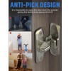 MeBantoo 90/180 Degree Flip Barn Door Lock, Protect Privacy -