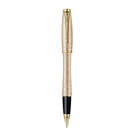 Parker Urban Premium Fountain Pen with Medium Nib - Golden Pearl G.C.