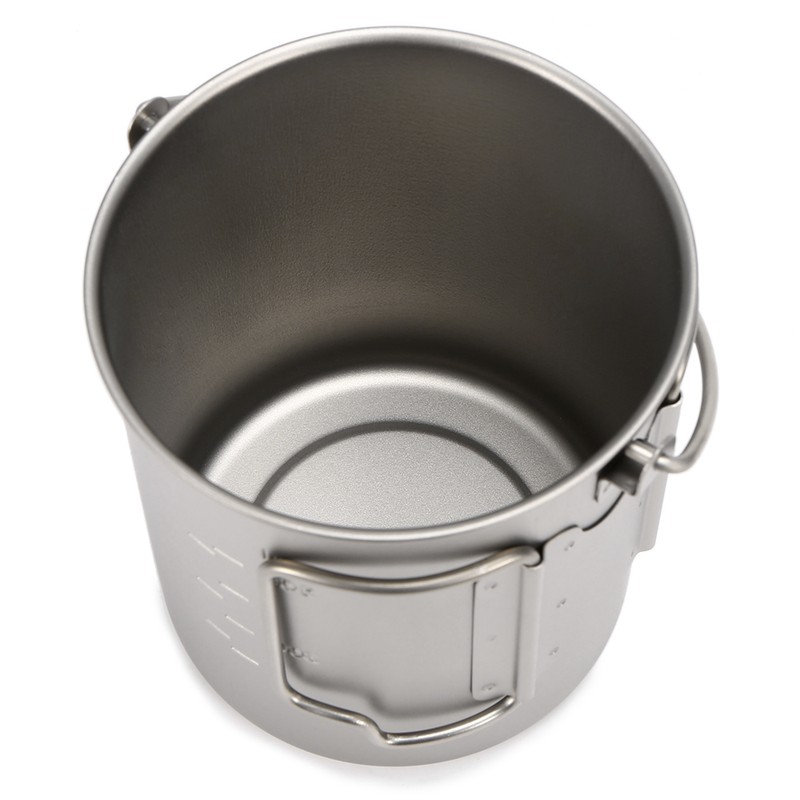 450ml 750ml Cup Set Ultralight Titanium Cup Hanging Pot Set