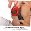 NOLITOY 2pcs Beard Modeling Ruler Shaving Template Men Beard Shaping