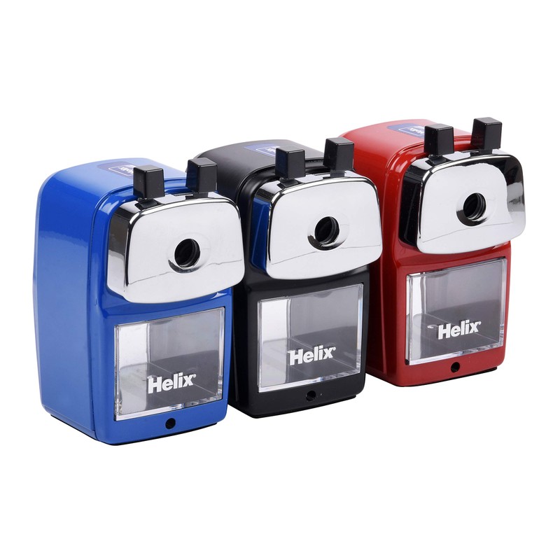 Helix Metal Desktop Sharpener for Standard and Jumbo Pencils (Assorted