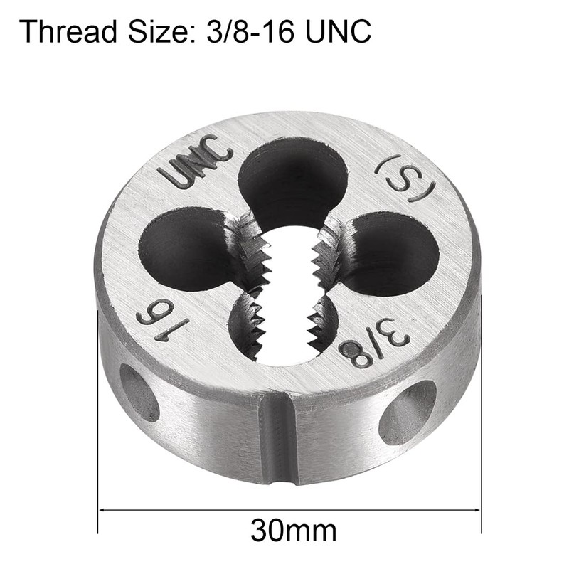 sourcing map Round Die Machines Right-Hand Thread Die Alloy Tool