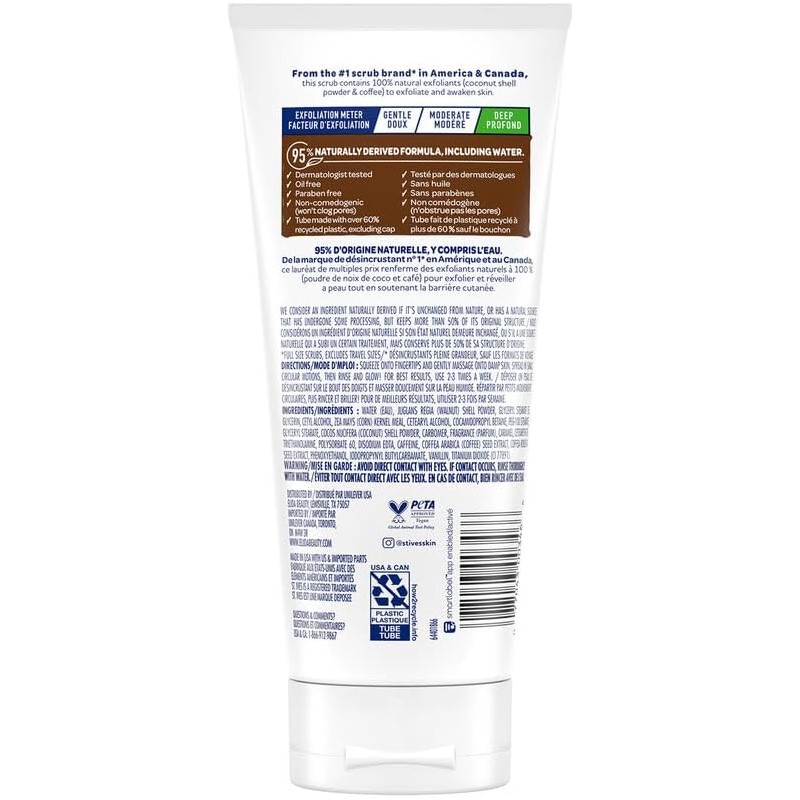 St. Ives Rise & Energize Coconut & Coffee Scrub, 6