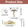 2pcs 3/4" Sliding Door Wheels Replacement Kit, Pocket Door Rollers