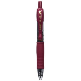 Pilot G207 Pixie Retractable Gel Rollerball 0.7 mm Tip (Box of 12) - Dark Red