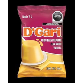 D'Gari Polvo para Preparar Flan, Sabor Vainilla 805 g