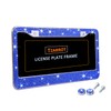 TZARROT Blue Bling License Plate Frame for Women, Diamond Rhinestone