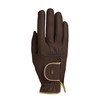 Roeckl Sports equestrian gloves LONA, ladies summer riding glove, mocha/gold