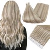 Full Shine Tape in Hair Extensions 18 Ash Blonde Highlighted