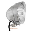 FATECIM 4.5" Motorcycle Headlight Aluminum Visor Bullet Chrome Head Light