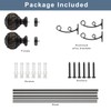 Double Curtain Rod, 1 inch Window Telescoping Drapery Double Rod