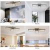 GEADI Modern Ceiling Fan with Light,Dimmable Flush Mount Ceiling Fans