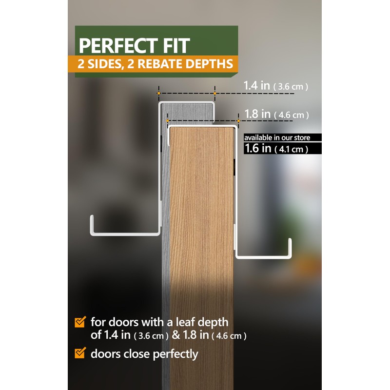 4smile Over Door Hanger Set of 10 – White Door