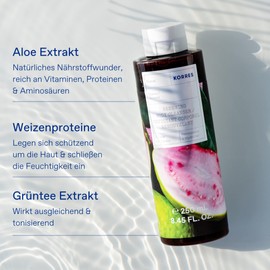 KORRES WHITE BLOSSOM Revitalising Shower Gel with Active Aloe Vera, Dermatologically Tested, Vegan, 250 ml